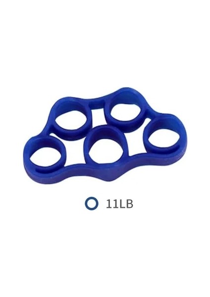 Koyu Mavi 11 Lb Tarzı El Tutucu Silikon Parmak Genişletici Egzersiz El Kavrama Bilek Kuvvet Antrenörü (Yurt Dışından)