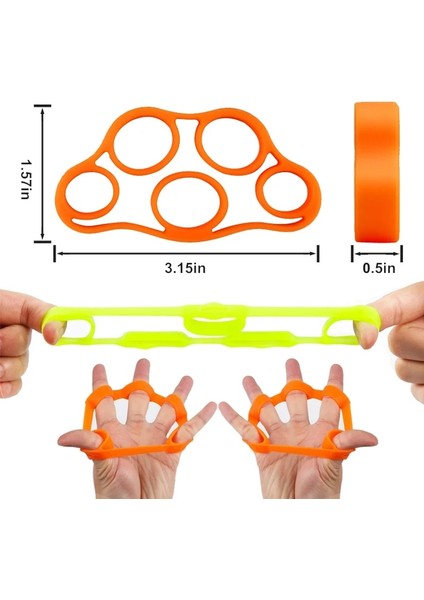 Koyu Mavi 11 Lb Tarzı El Tutucu Silikon Parmak Genişletici Egzersiz El Kavrama Bilek Kuvvet Antrenörü (Yurt Dışından) fırsatları
