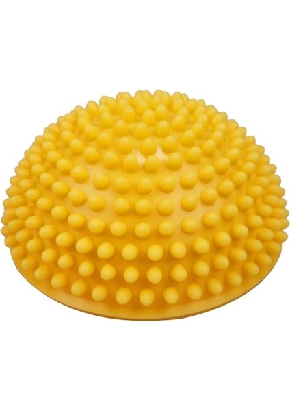 Sarı Stil 16CM Yoga Topu Pvc Şişme Masaj Noktası Yarım Fit Top Denge Eğitmen Sabitleyici Spor Pilates Fitness Dengeleme Topu (Yurt Dışından)