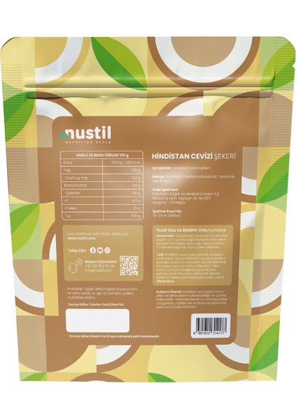 Hindistan Cevizi Şekeri 340 gr