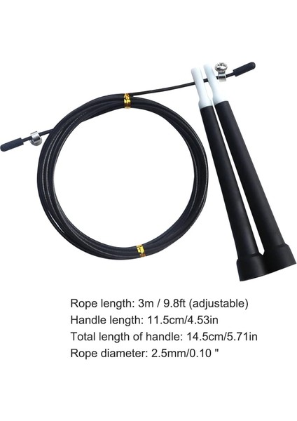 Bir Stil Rulman Ip Atlama Egzersizi Ağırlıklı Hızlı Hızlı Çelik Tel Atlama Ekipmanları Ev Spor Salonu Egzersiz ve Fitness Eğitimi (Yurt Dışından)