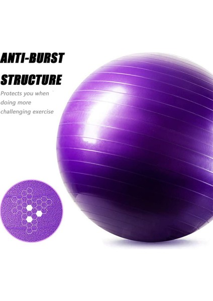 Mavi 55CM. 600G Tarzı Hamilelik Topu Yoga Egzersiz Doğum Topu Sandalye Için Çekirdek Güç Eğitimi Fitness Hızlı Pompalı Ekstra Kalın Işçi Topu (Yurt Dışından)