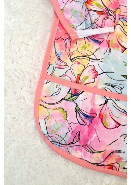 Ebru Desenli Sıvı Geçirmez Unisex Aktivite ve Mama Önlüğü 6-24 Ay fırsatları