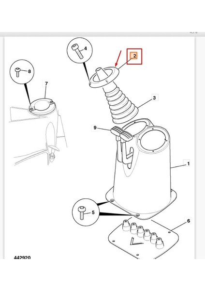 332/F1142/Y - Arka Levye Körük Bileziği ( Jcb ) fiyatları
