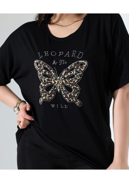 Leopar Kelebek Desenli Bluz fiyatları