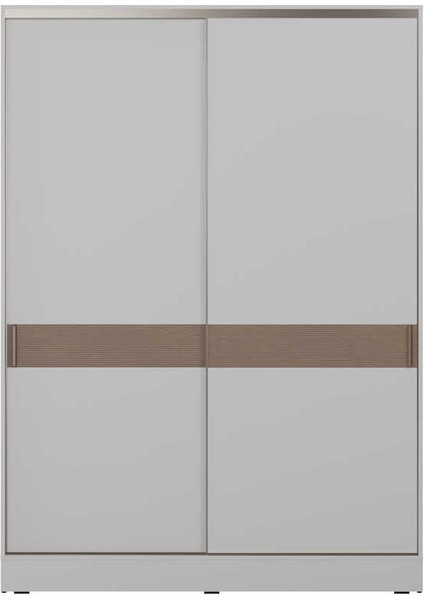 Milano Sürgülü Gardırop - Vizon/zebra 160X223X60 cm