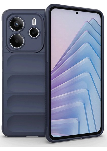 Xiaomi Redmi Note 14 4g Kılıf Optimum Silikon - Lacivert Yktsn