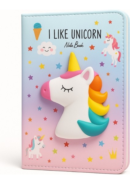 Puffy Deri Hatıra Defteri Unick Color Squishy