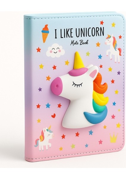 Puffy Deri Hatıra Defteri Unick Color Squishy