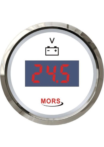 Dijital Voltmetre 12-24V Beyaz