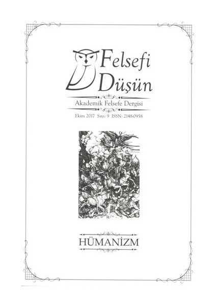 Felsefi Düşün Akademik Felsefe Dergisi Sayı 9