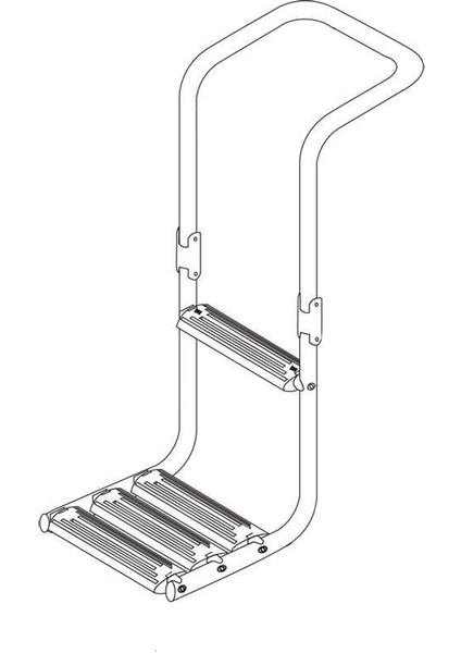 Immersed Platform Ladder, Inox 316