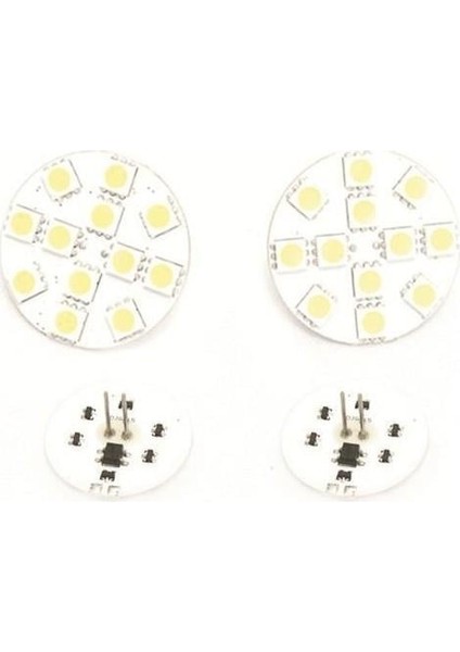 12 Led'li G4 Ampül Dik Gün Işığı 12-24 V