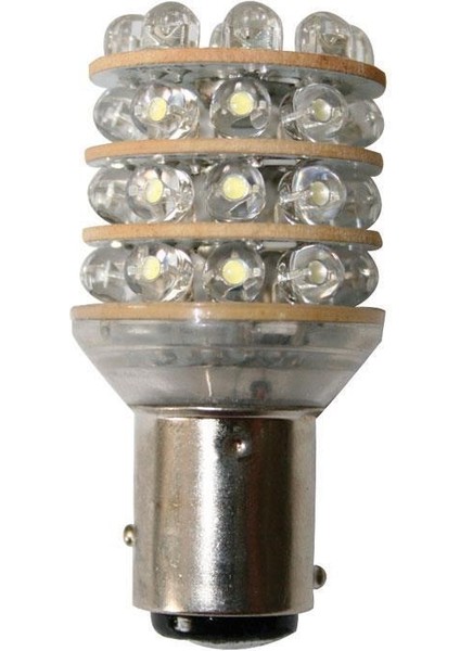 Ampül 12V, Led, T25 BAY15D, Cool White - 36 Leds, 15X52,5