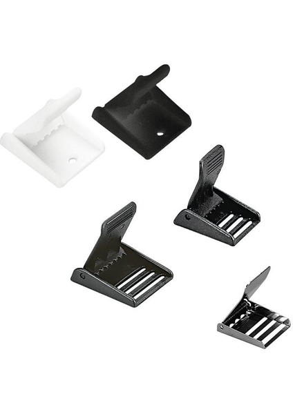 Buckle For 30MM Webbing, W/ Notches, Plastic, White