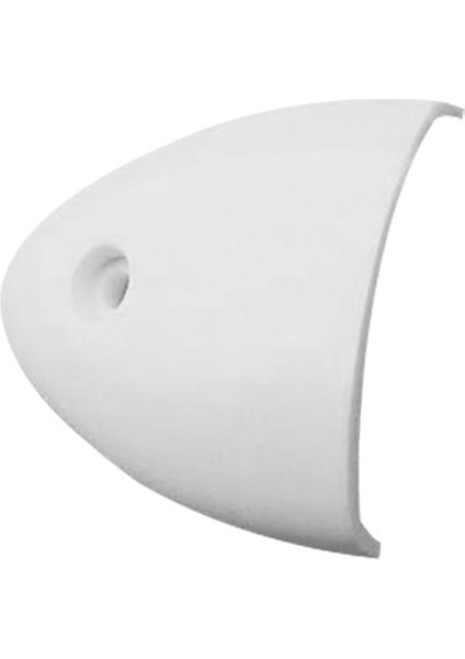 Ventilation Clam Shell Cover, 55X50X12MM, White