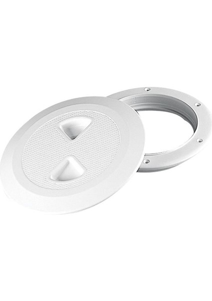 Kontrol Hatchi, Yuvarlak, Baskılı Kilitli, Beyaz, İÇ.Ø168MM