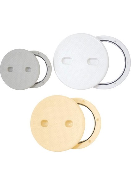 Endüstriyel Kontrol Hatchi Ayrılabilir Kapaklı Ις Ø132MM, Beyaz