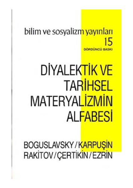 Diyalektik ve Tarihsel Materyalizmin Alfabesi
