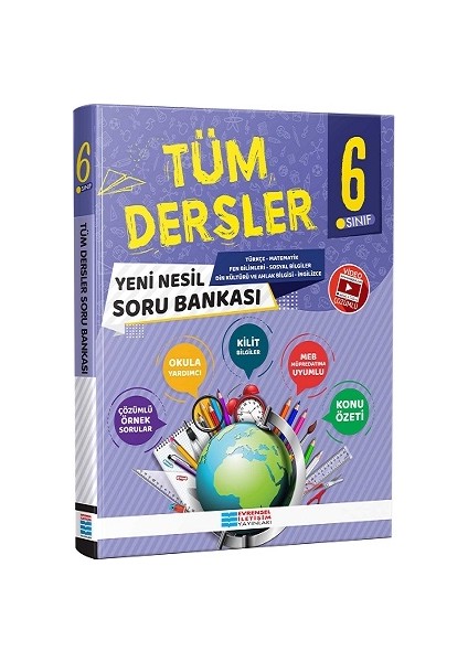 6. Sınıf Tüm Dersler Video Çözümlü Soru Bankası