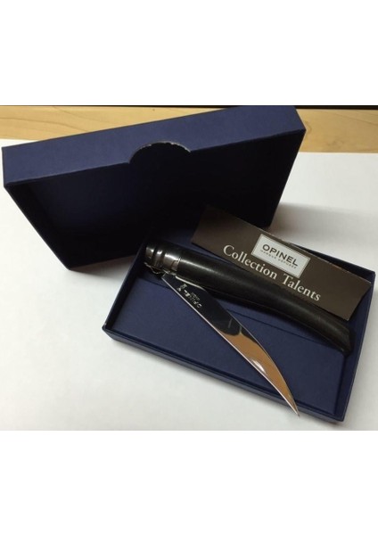 Inox No 10 Abanoz Saplı Fleto Çakı (Özel Kutulu)