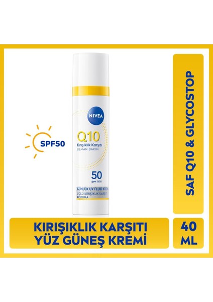 Q10 Günlük Gündüz Bakım Kremi SPF50 40ML
