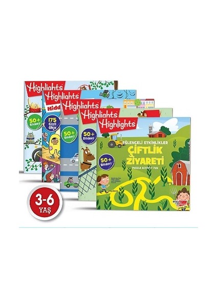 Highlights Sticker Eğlenceli Etkinliklerle Hikayeli Bulmaca 5'li Set