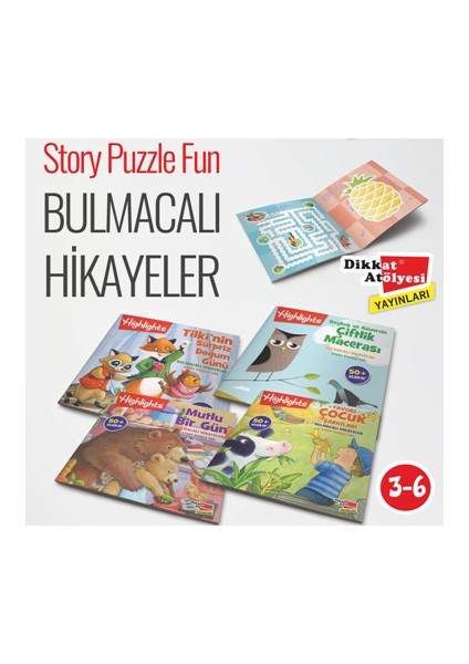 Highlights Sticker Bulmacalı Hikayeler 4'lü Set