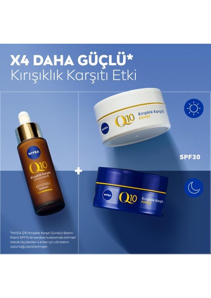 Q10 SPF50 Güneş Koruyucu Yüz Bakım Kremi 40ML, Serum 30ML,GÖZ Kremi ve Gece Kremi