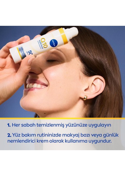 Q10 SPF50 Güneş Koruyucu Yüz Bakım Kremi 40ML ve Micellar Makyaj Temizleme Suyu 400ML