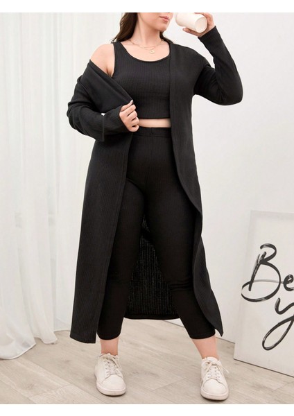 Fh Fashionhere Kadın Uzun Kollu Hırka Atlet ve Eşofman Yün Viskon Üçlü Takım fiyatları