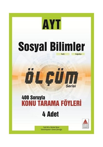 Ayt Sosyal Bilimler Ölçüm Serisi 400 Soruyla Konu Tarama Föyleri