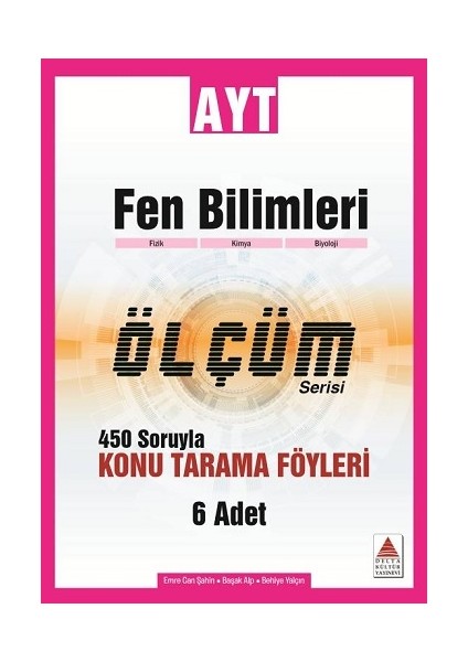 Ayt Fen Bilimleri Ölçüm Serisi 450 Soruyla Konu Tarama Föyleri