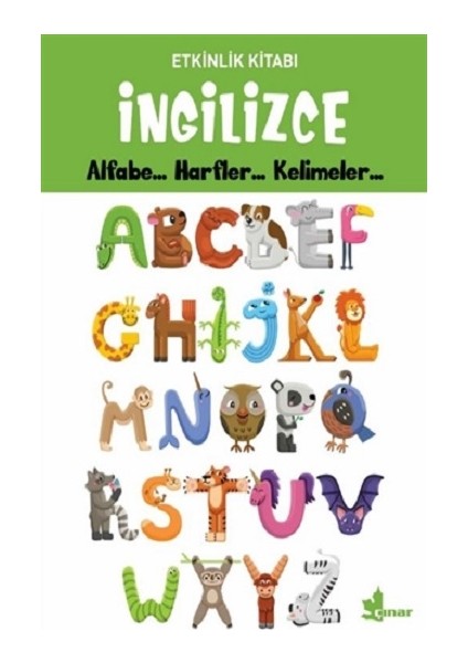 Ingilizce Alfabe - Harfler - Kelimeler - Etkinlik Kitabı