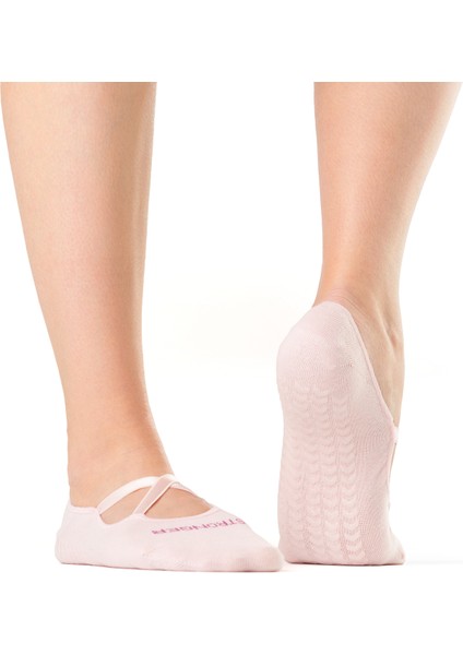 2'li Kaydırmaz Pamuklu Pilates Çorabı (Pembe, Gri) fırsatları