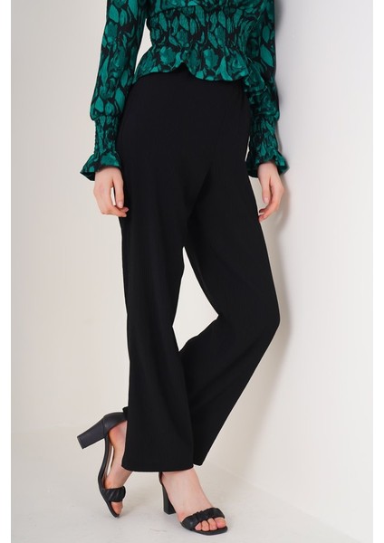 6543 Örme Pantolon - Siyah modelleri