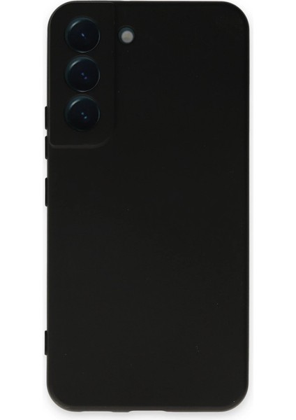 Samsung Galaxy S22 Kılıf Nano Içi Kadife Silikon - Siyah Yktsn