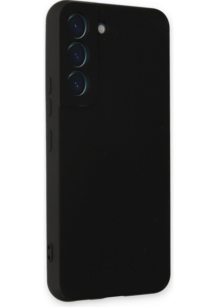 Samsung Galaxy S22 Kılıf Nano Içi Kadife Silikon - Siyah Yktsn