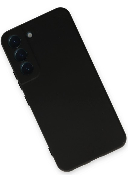 Samsung Galaxy S22 Kılıf Nano Içi Kadife Silikon - Siyah Yktsn