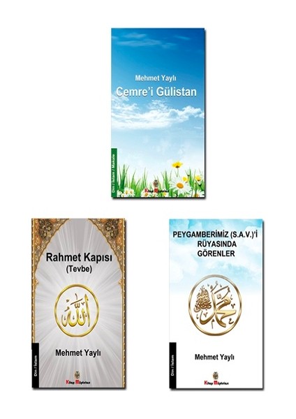 Rahmet Kapısı (Tevbe) - Rüyasında Peygamberimiz (S.a.v.)'i Görenler - Cemre'i Gülistan Dini Kitap Seti (3 Kitap)