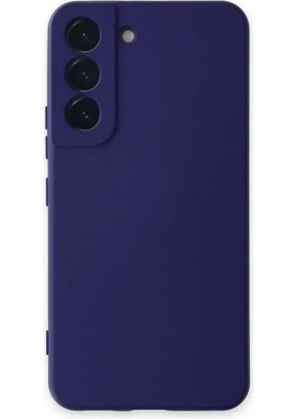 Samsung Galaxy S22 Kılıf Nano Içi Kadife Silikon - Mor Yktsn