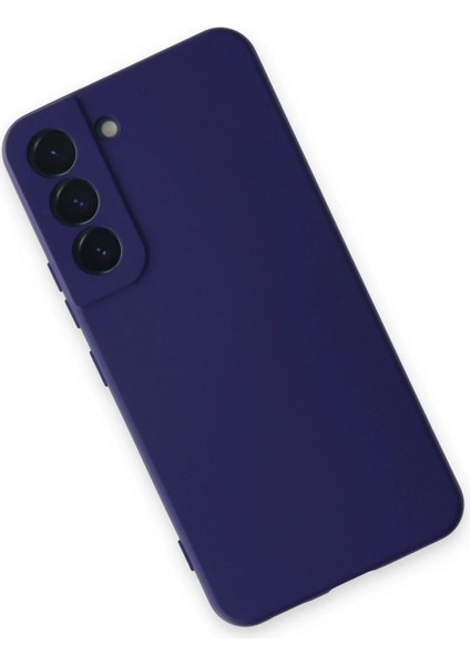 Samsung Galaxy S22 Kılıf Nano Içi Kadife Silikon - Mor Yktsn