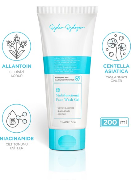 Yüz Temizleme Jeli - Tanecikli Hassas Temizleme, Canlandırıcı - 200 ml