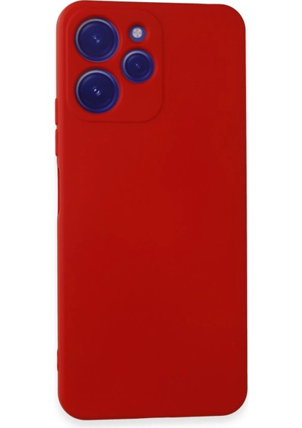 Xiaomi Redmi 12 Kılıf Nano Içi Kadife Silikon - Kırmızı Yktsn