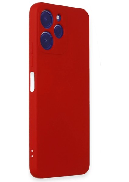 Xiaomi Redmi 12 Kılıf Nano Içi Kadife Silikon - Kırmızı Yktsn