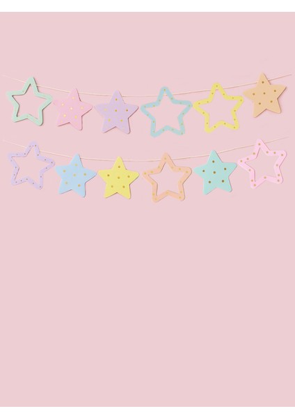 Makaron Yıldız Dekoratif Banner Asılabilir Doğum Günü Parti Süsü fiyatları