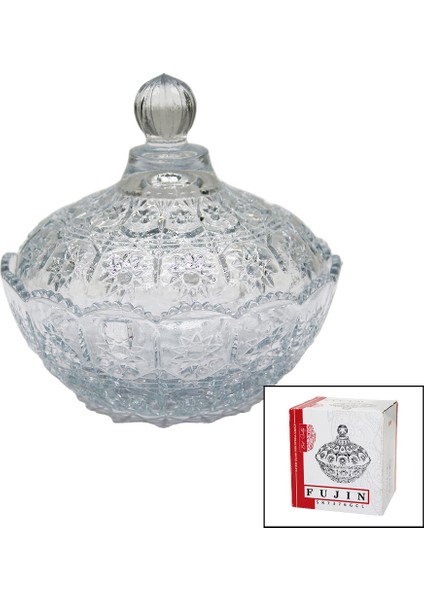 Büyük - Desenli - Cam Şekerlik (4767) - 1OL8182-3964