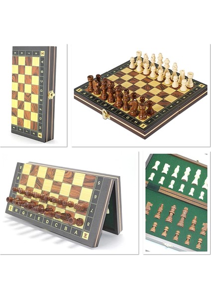 Ahşap Mıknatıslı Satranç Seti ALK4222 - 1OL5558-8640