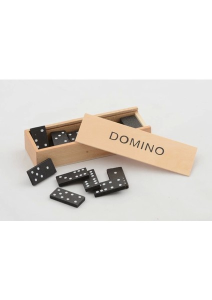 Ahşap Kutulu Domino Oyunu ALK4019 - 1OL7030-7194