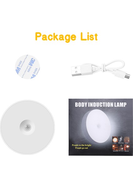 Şarjlı Sensörlü Gece LED Lambası (4767) - BKS2453-1144